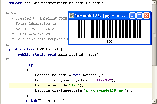Barcode for Java Fre